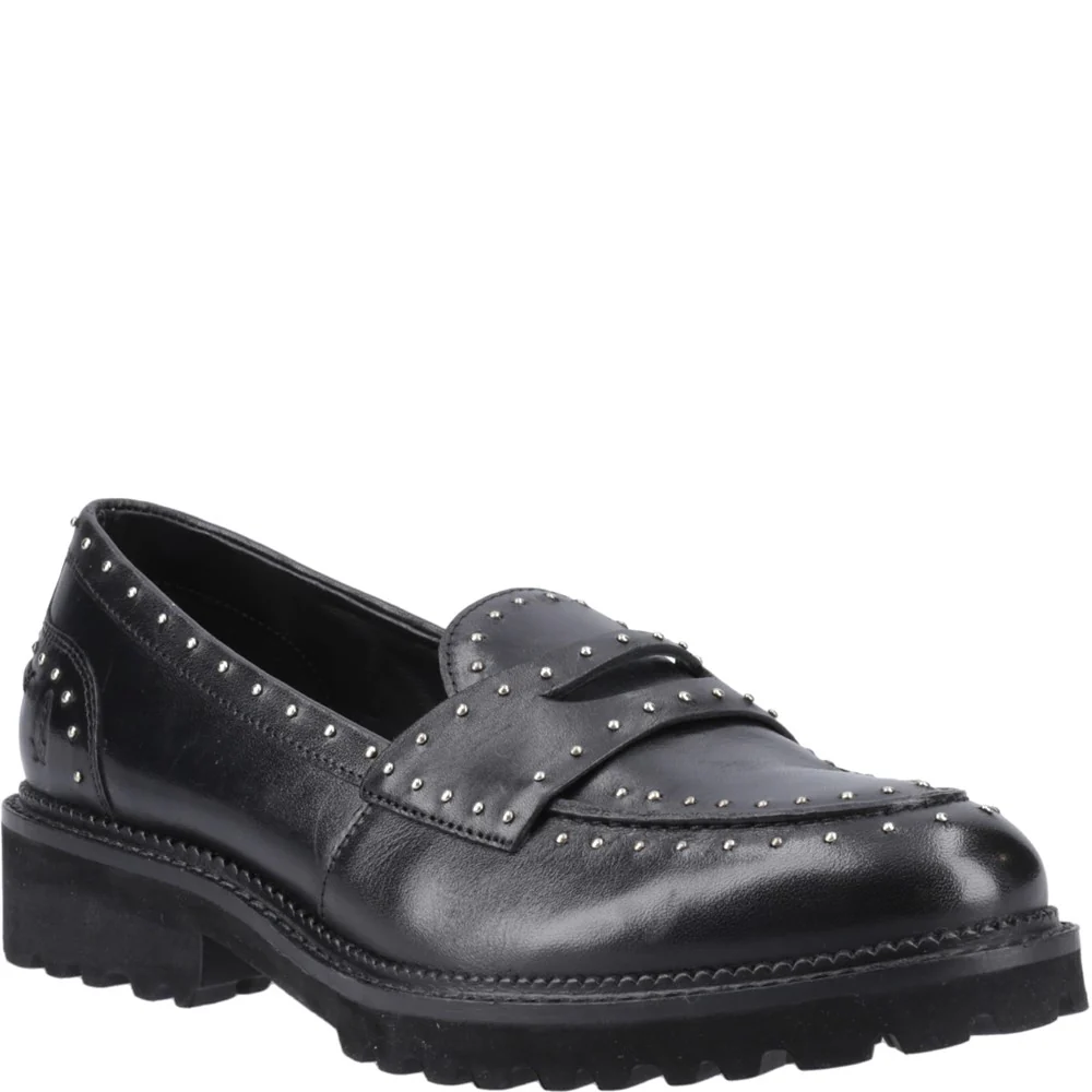 Black Genie Studed Loafers