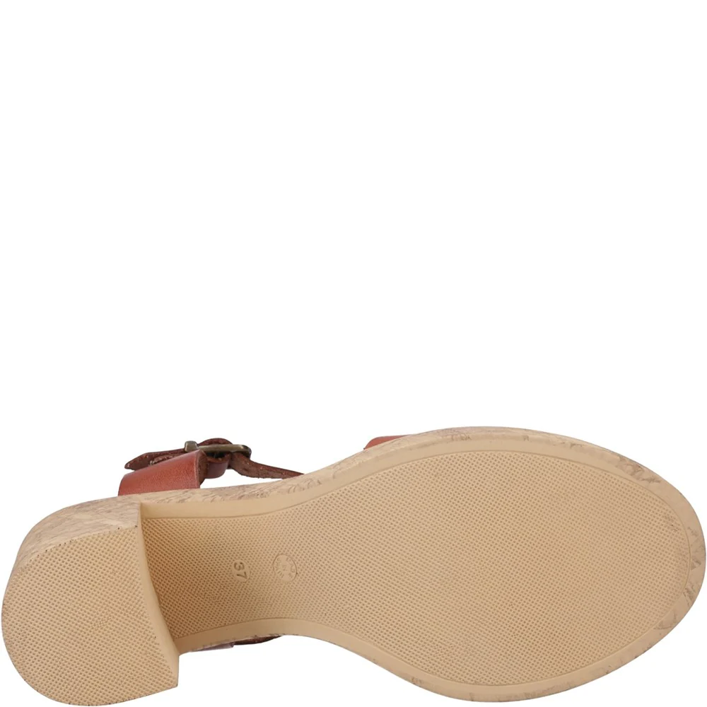 Tan Georgia Cork Sandals - Image 3