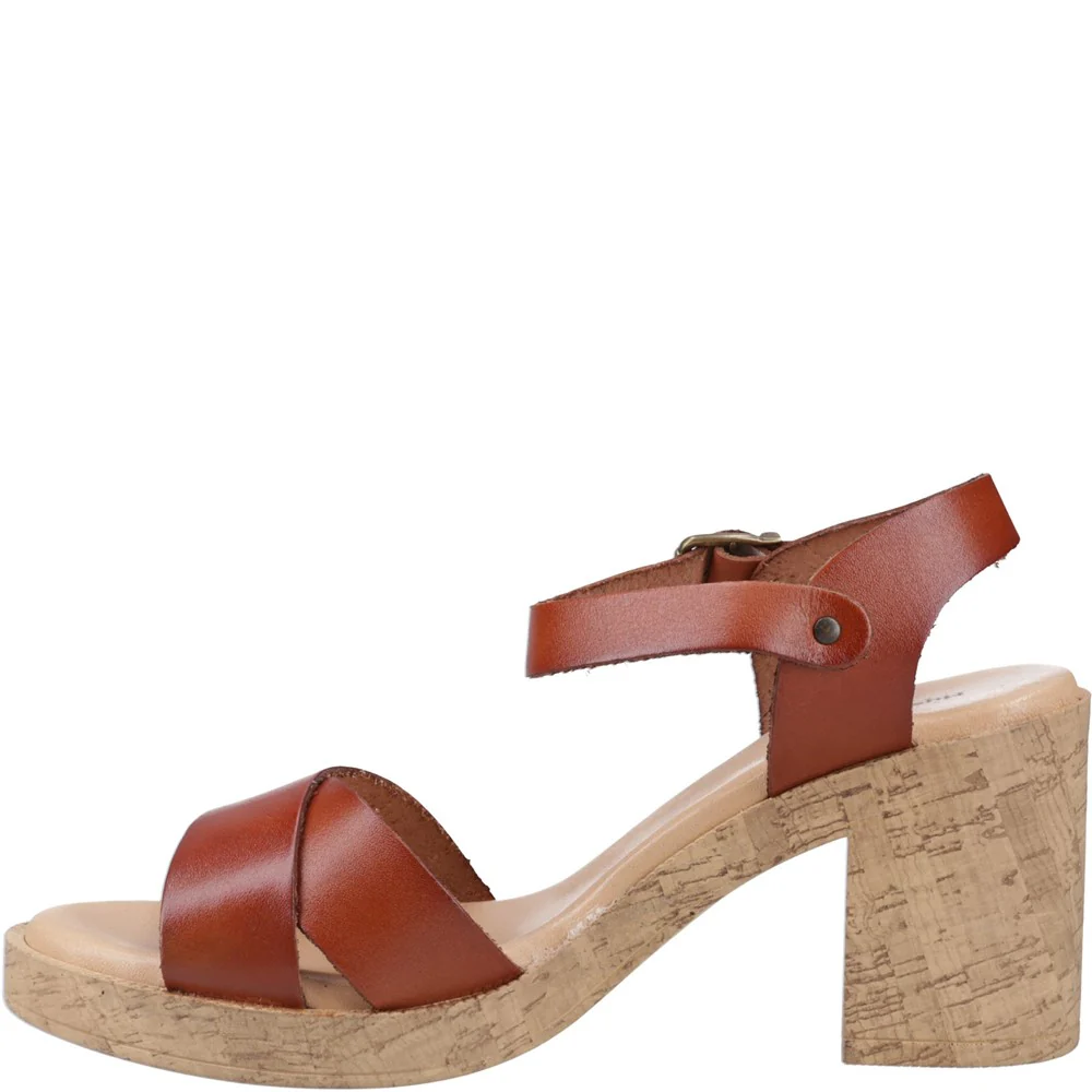 Tan Georgia Cork Sandals - Image 4