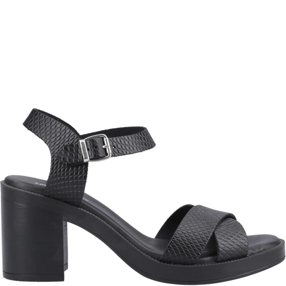 Black/Snake Georgia Sandals - Image 5