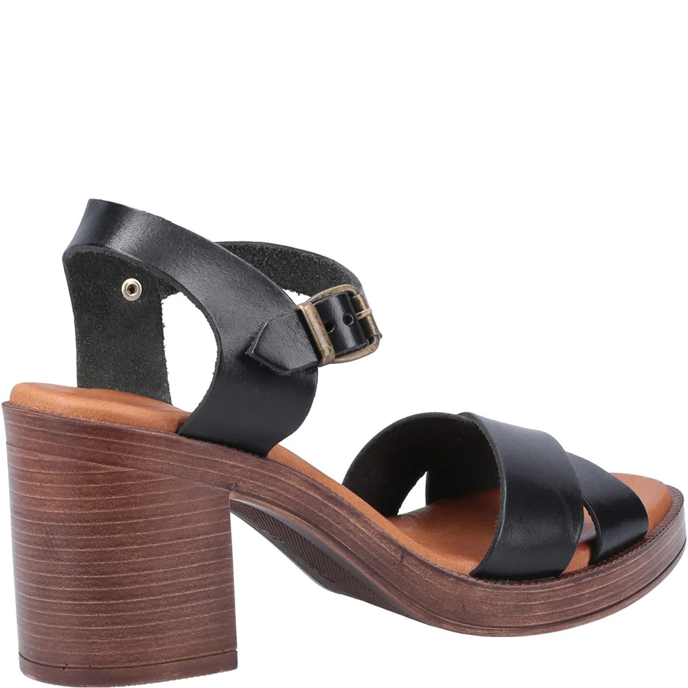 Black/Tan Georgia Sandals - Image 2