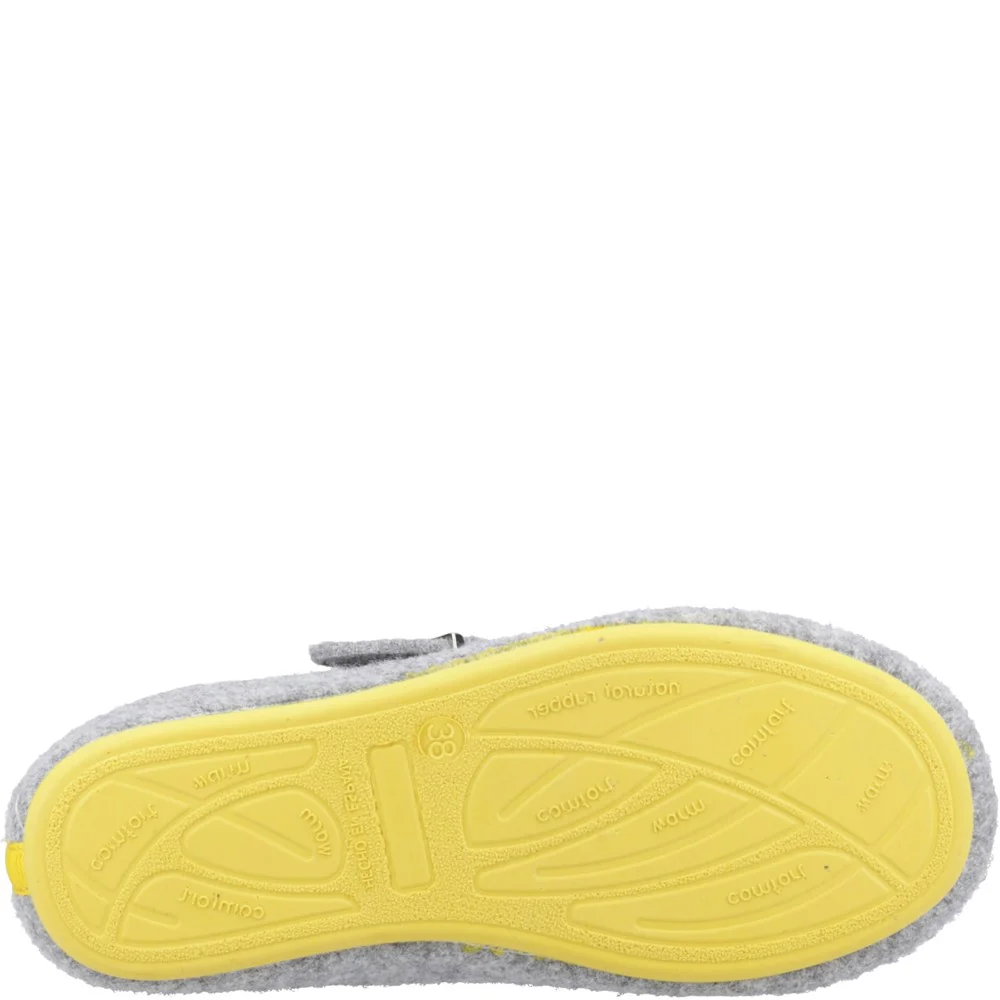 Grey Buckle Good Slippers - Image 3