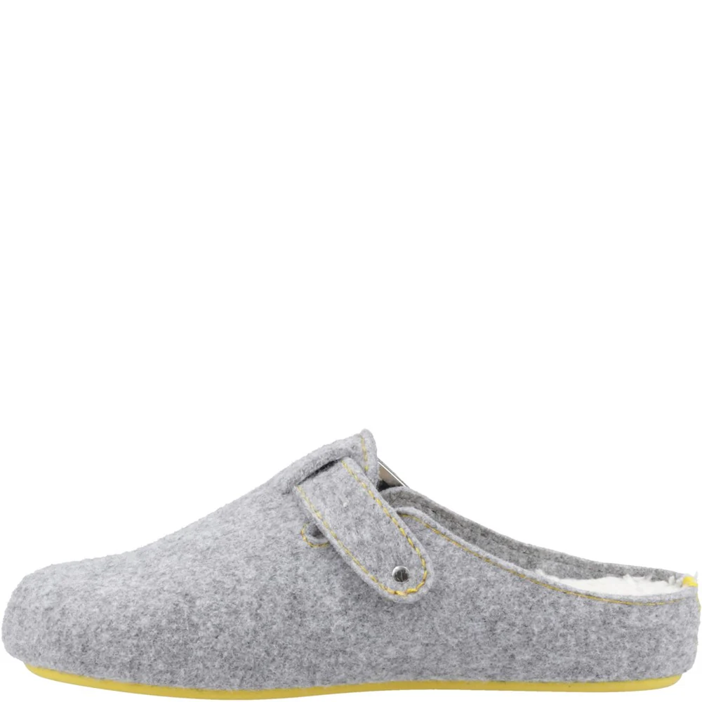 Grey Buckle Good Slippers - Image 4