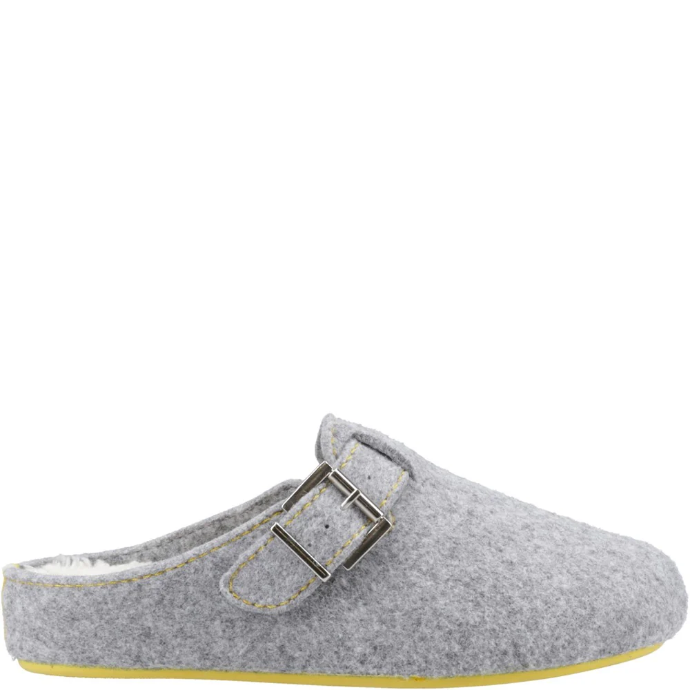 Grey Buckle Good Slippers - Image 5