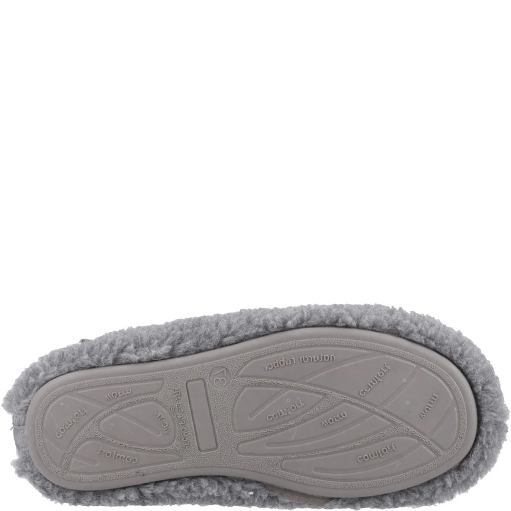 Grey Teddy Mule Good Slippers - Image 3