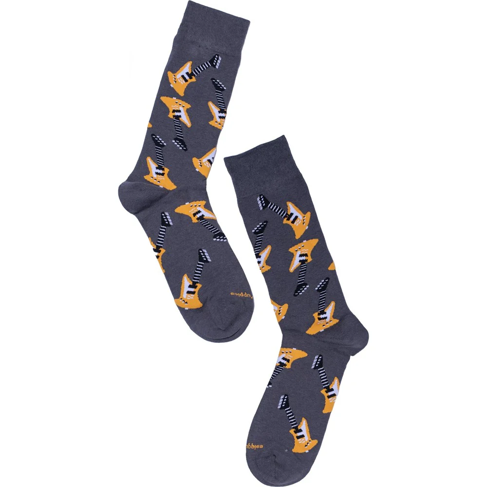 Grey Guitar Mens Socks - Image 2