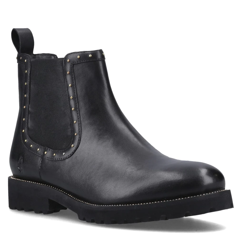 Black Gwyneth Stud Boots