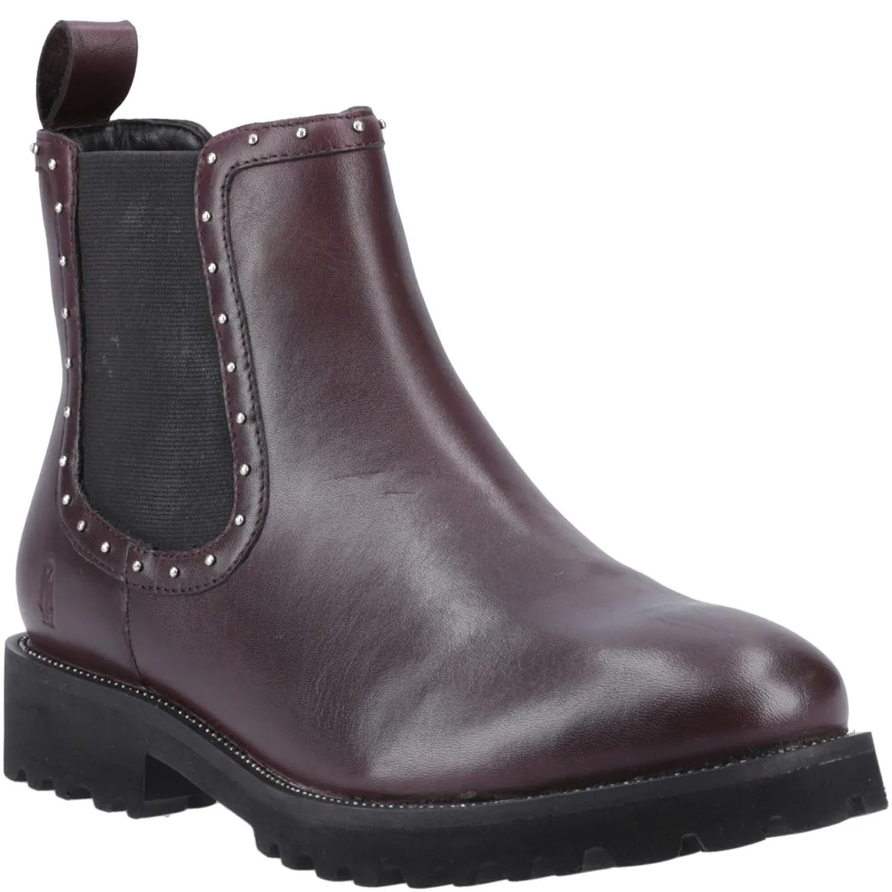 Plum Gwyneth Stud Boots