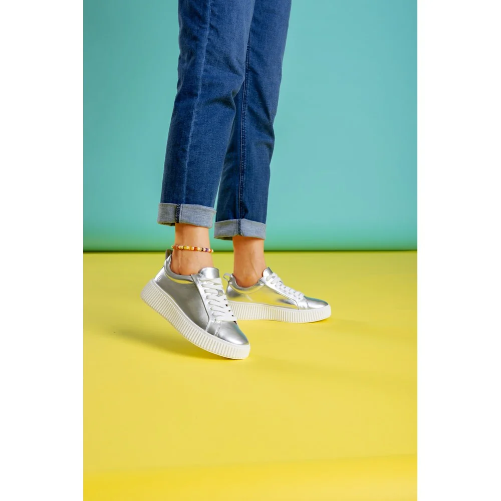 Silver Harlow Trainers - Image 2