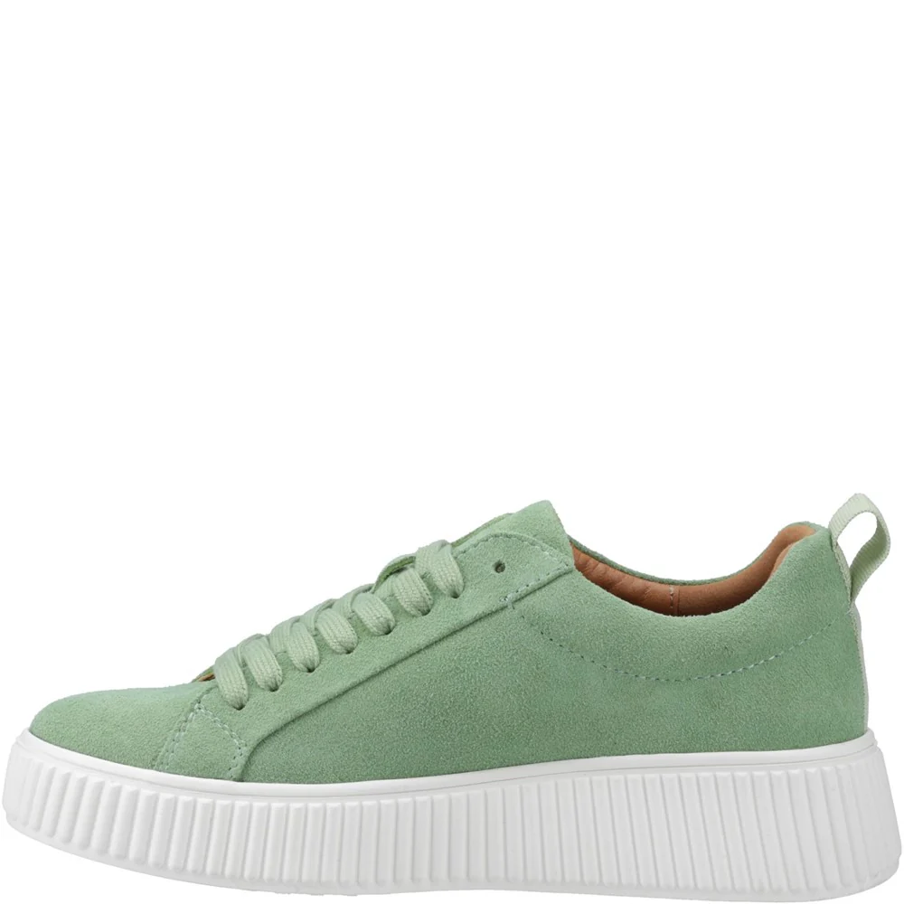 Green Harlow Suede Trainers - Image 4
