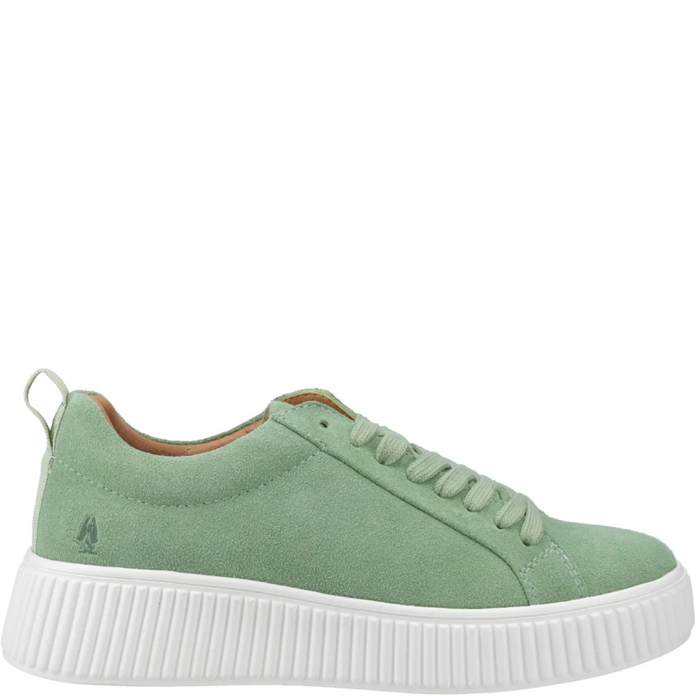 Green Harlow Suede Trainers - Image 5