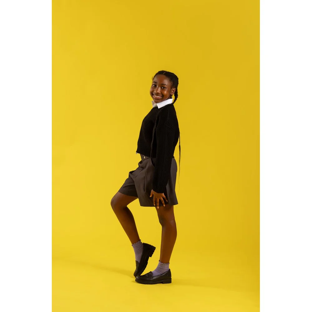 Black Hazel Loafer Senior School Shoes - Image 5