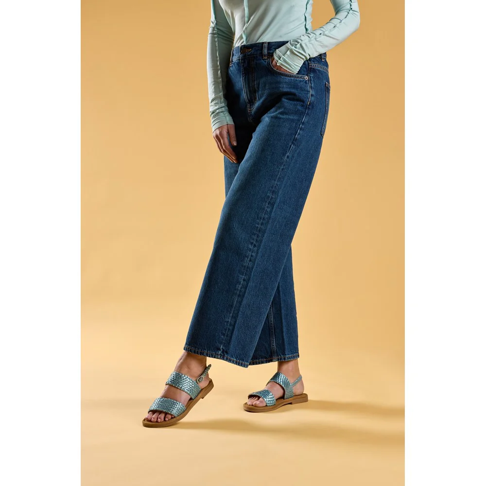 Blue Helene Wide Fit Sandals - Image 2