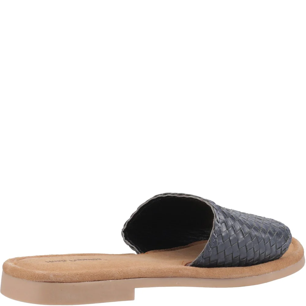 Navy Hetty Wide Fit Slides - Image 2