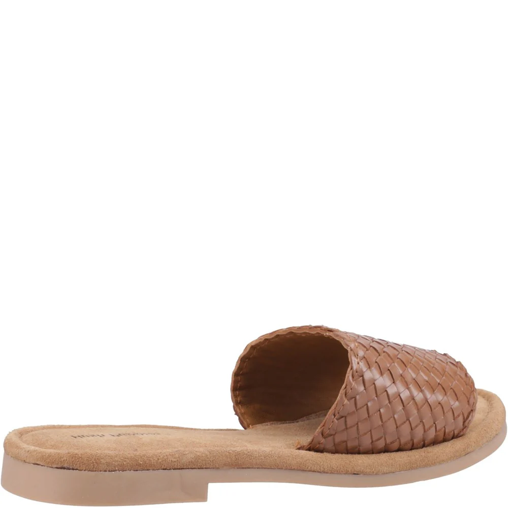 Tan Hetty Wide Fit Slides - Image 2