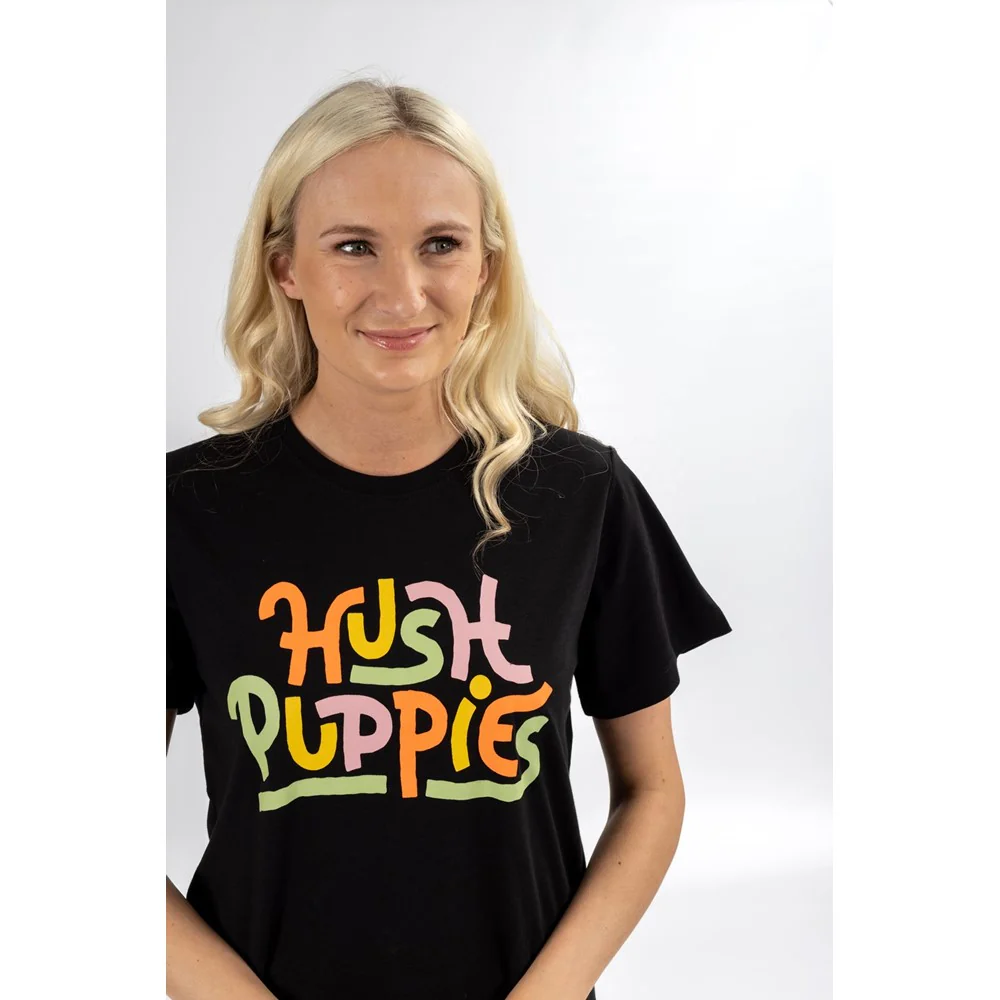 Black Script Ladies T-Shirt - Image 6