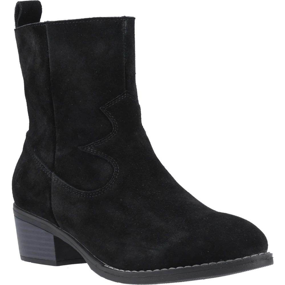 Black Ida Stitch Boots