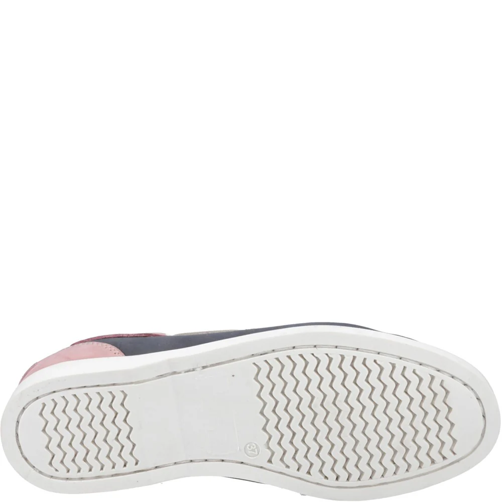 Navy/Pink Isabel Boat Shoes - Image 3