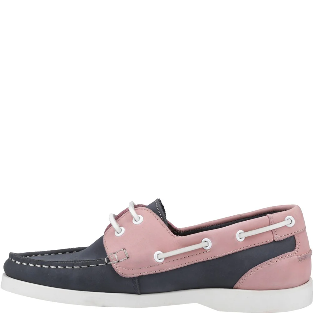Navy/Pink Isabel Boat Shoes - Image 4