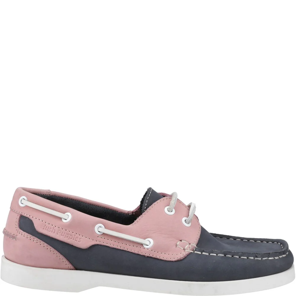 Navy/Pink Isabel Boat Shoes - Image 5