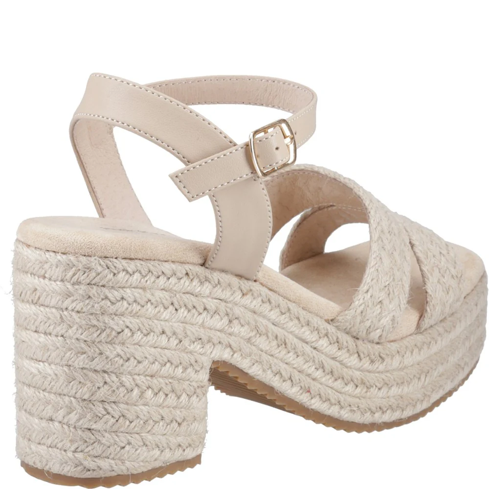 Nude Jamelia Espadrille Heel Sandals - Image 2