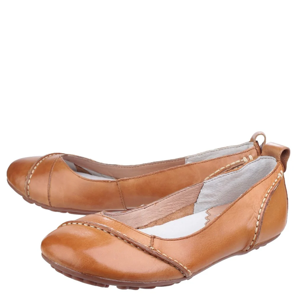 Tan Janessa Slip-On Shoes - Image 6