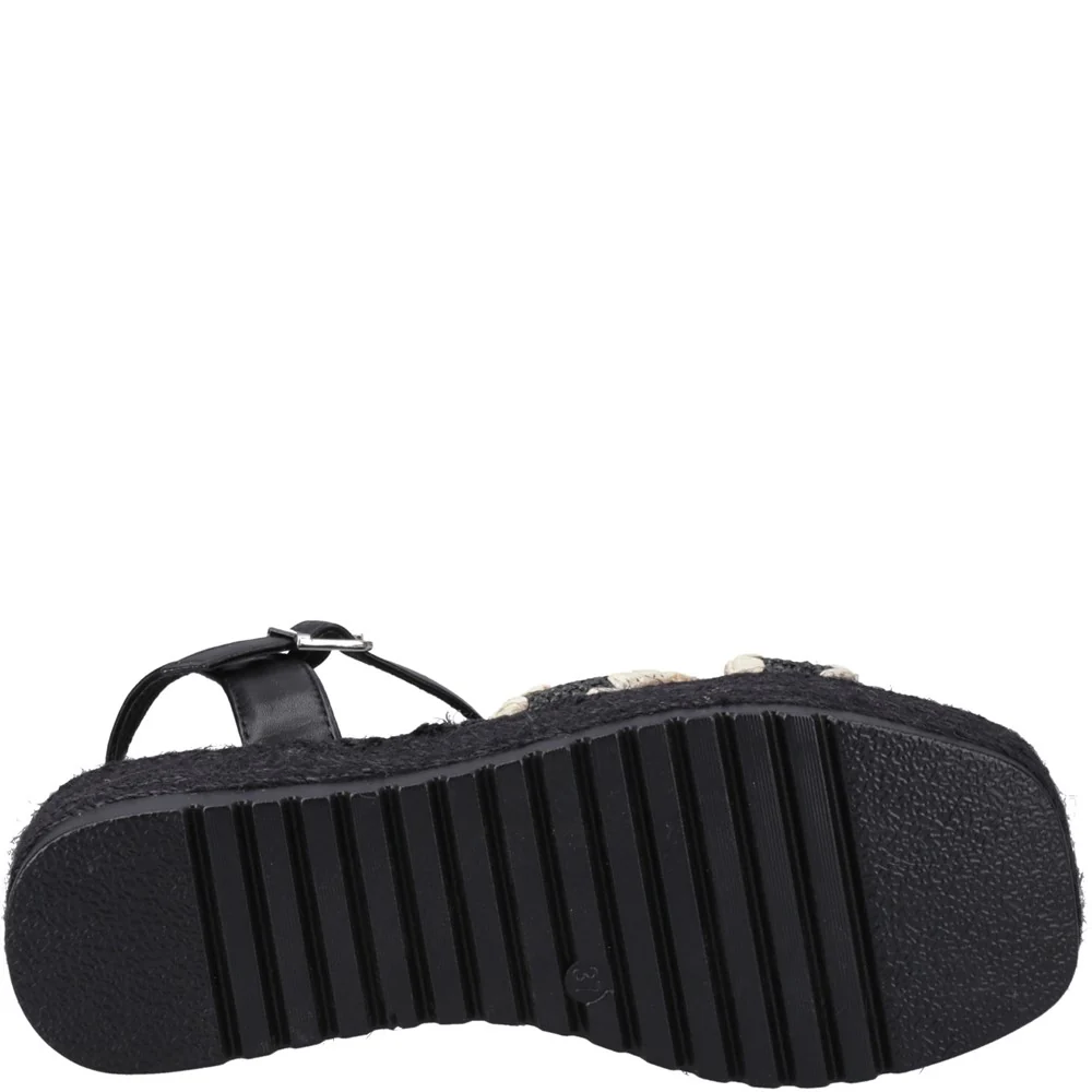 Black Jemma Espadrille Sandals - Image 3