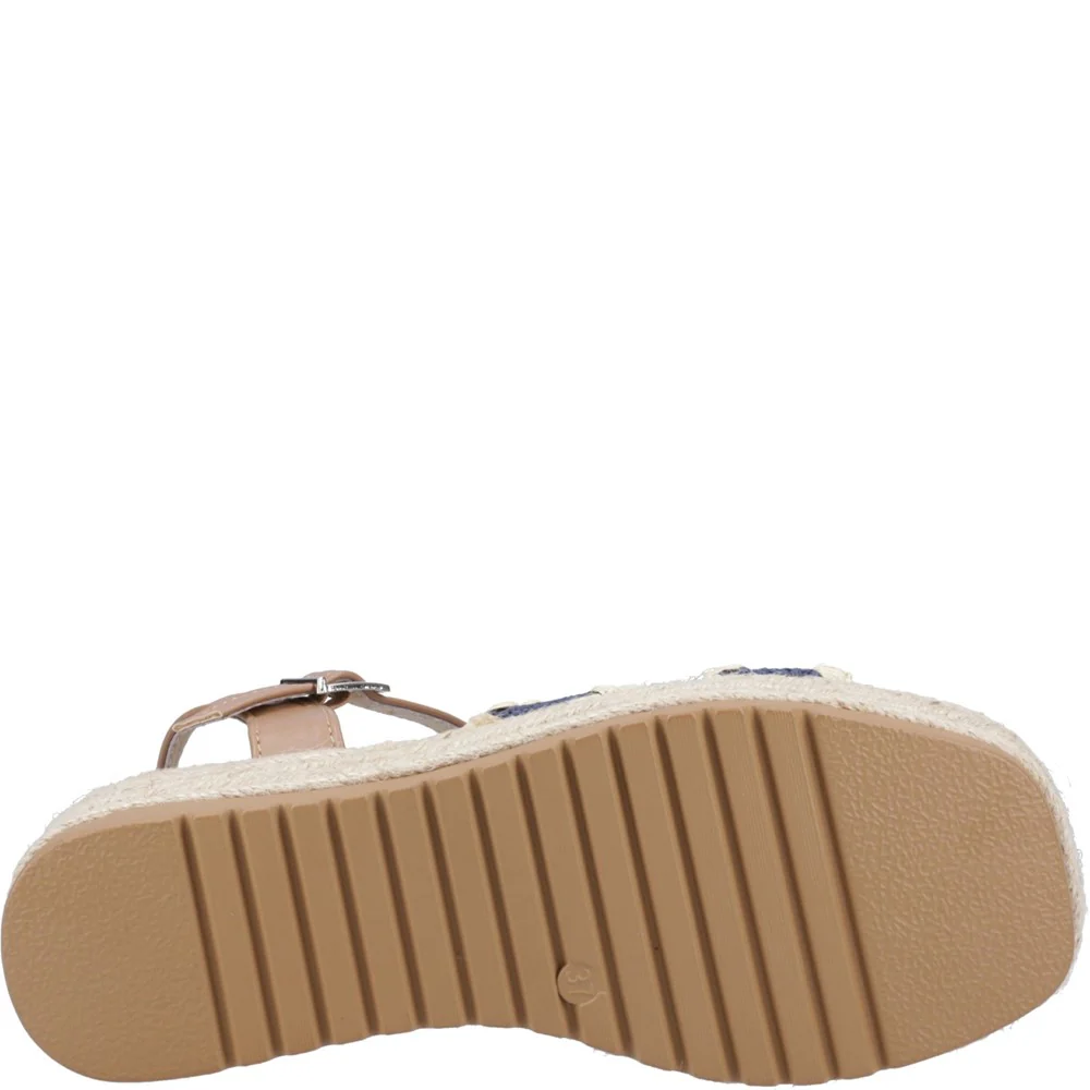 Navy Jemma Espadrille Sandals - Image 3