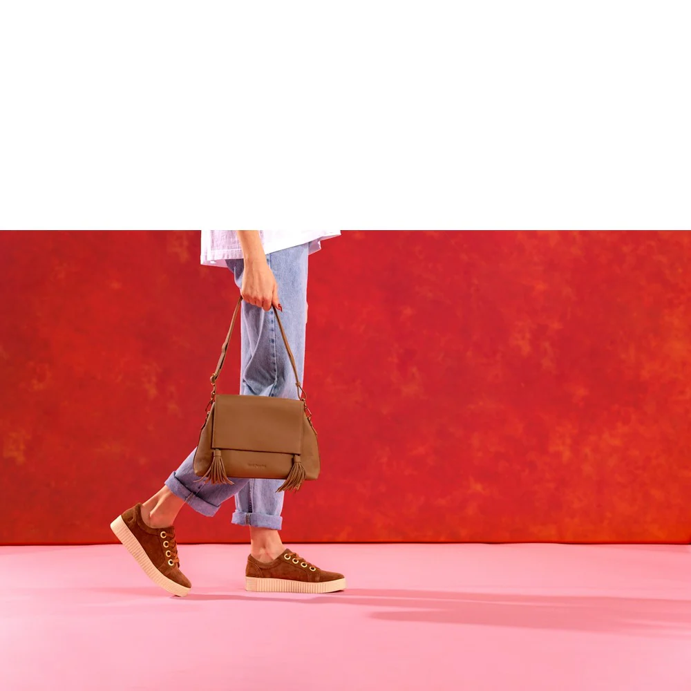 Tan Jessie Leather Handbag