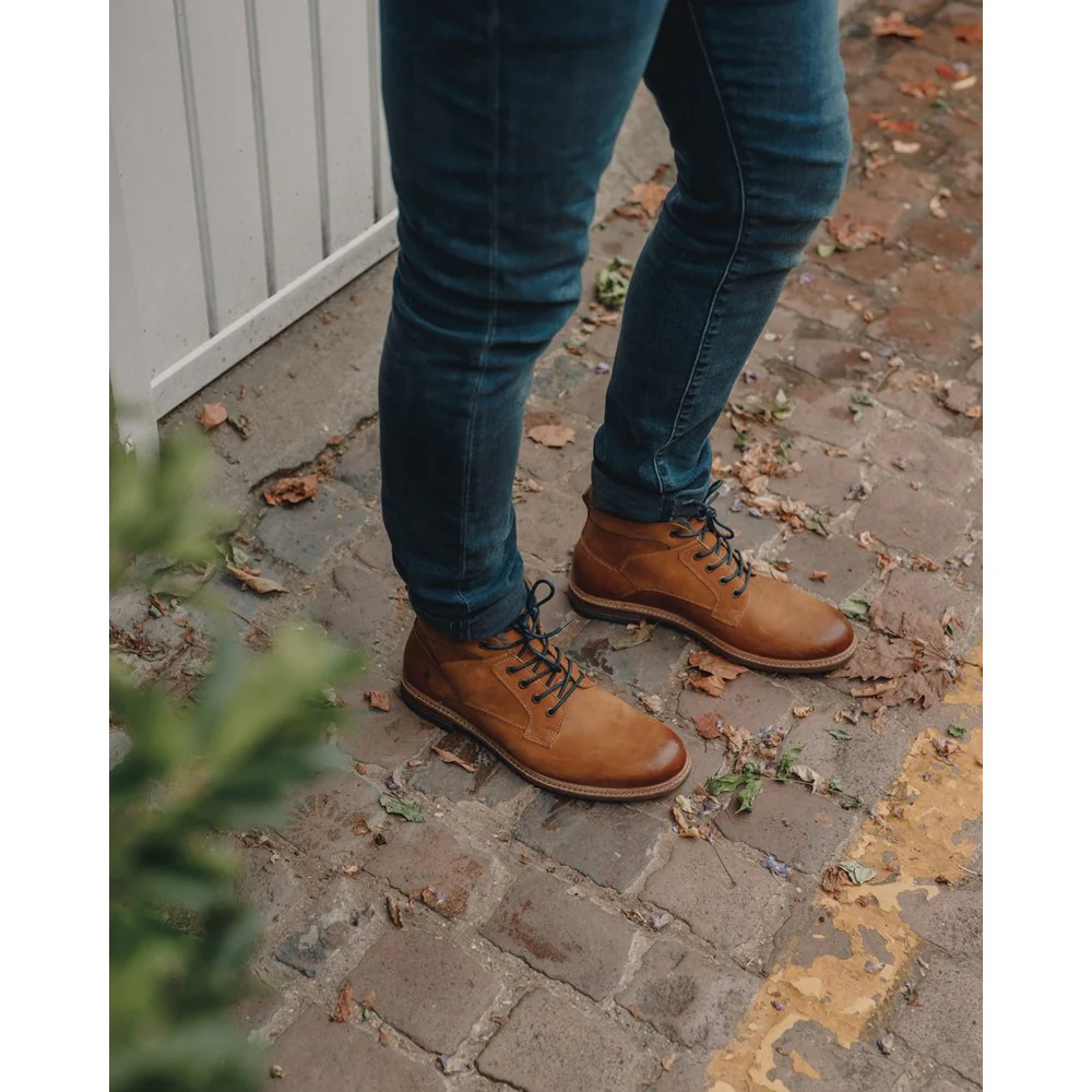 Camel Joel Lace-Up Boots - Image 5