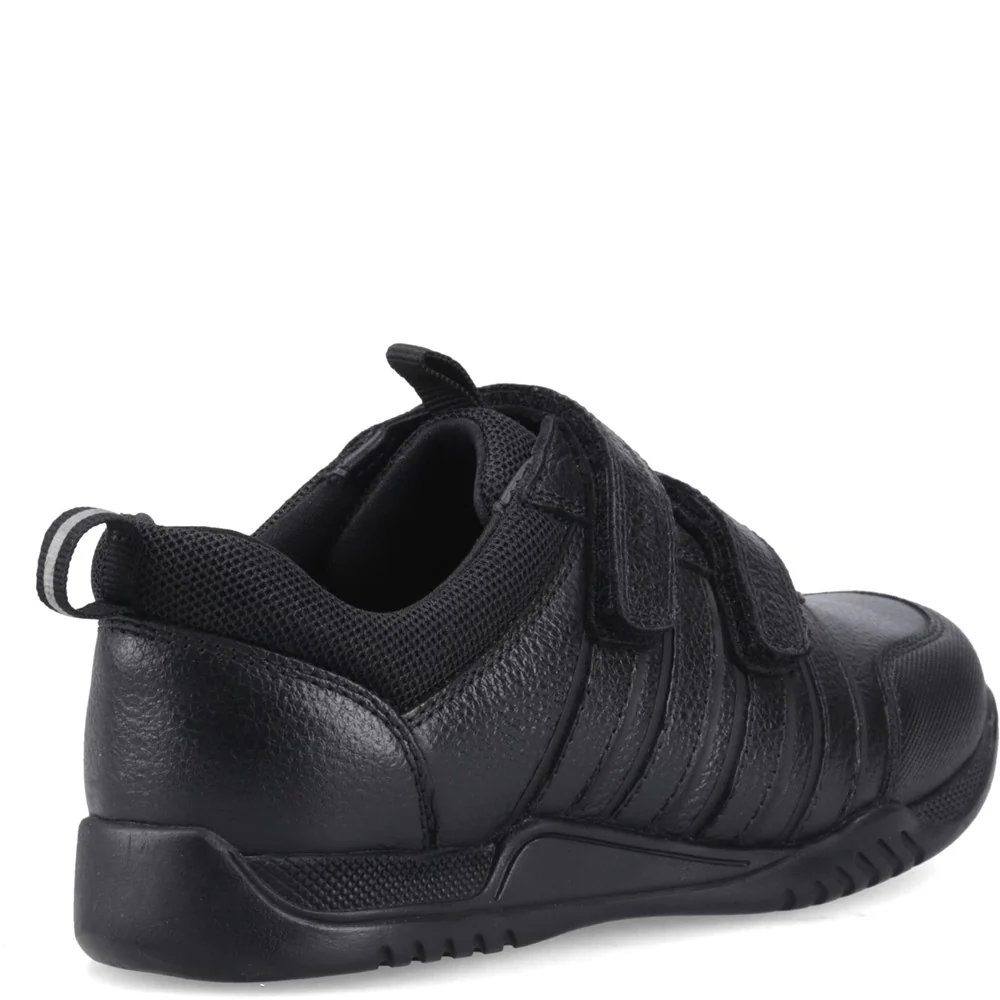 Black  Josh Trainer Junior School Shoes - Image 2