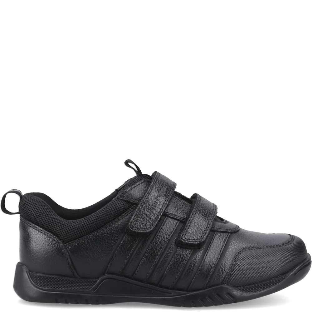 Black  Josh Trainer Junior School Shoes - Image 5