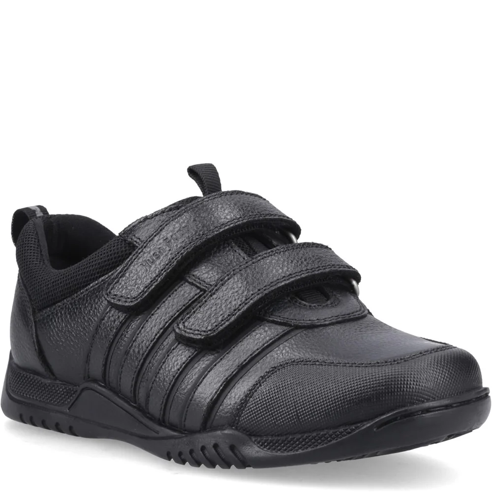 Black  Josh Trainer Senior School Shoes