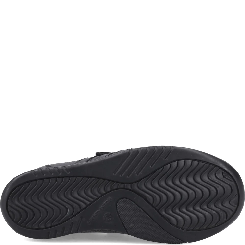 Black  Josh Trainer Senior School Shoes - Image 3