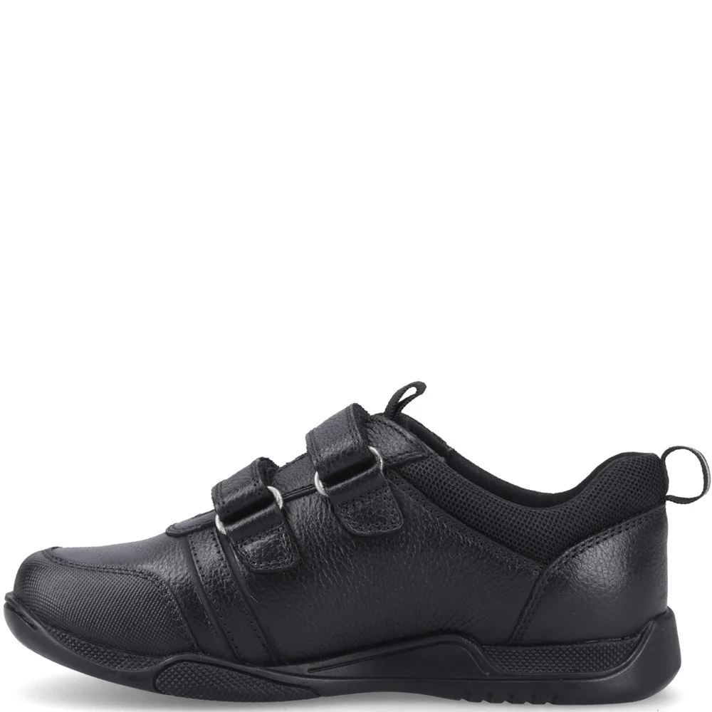 Black  Josh Trainer Senior School Shoes - Image 4
