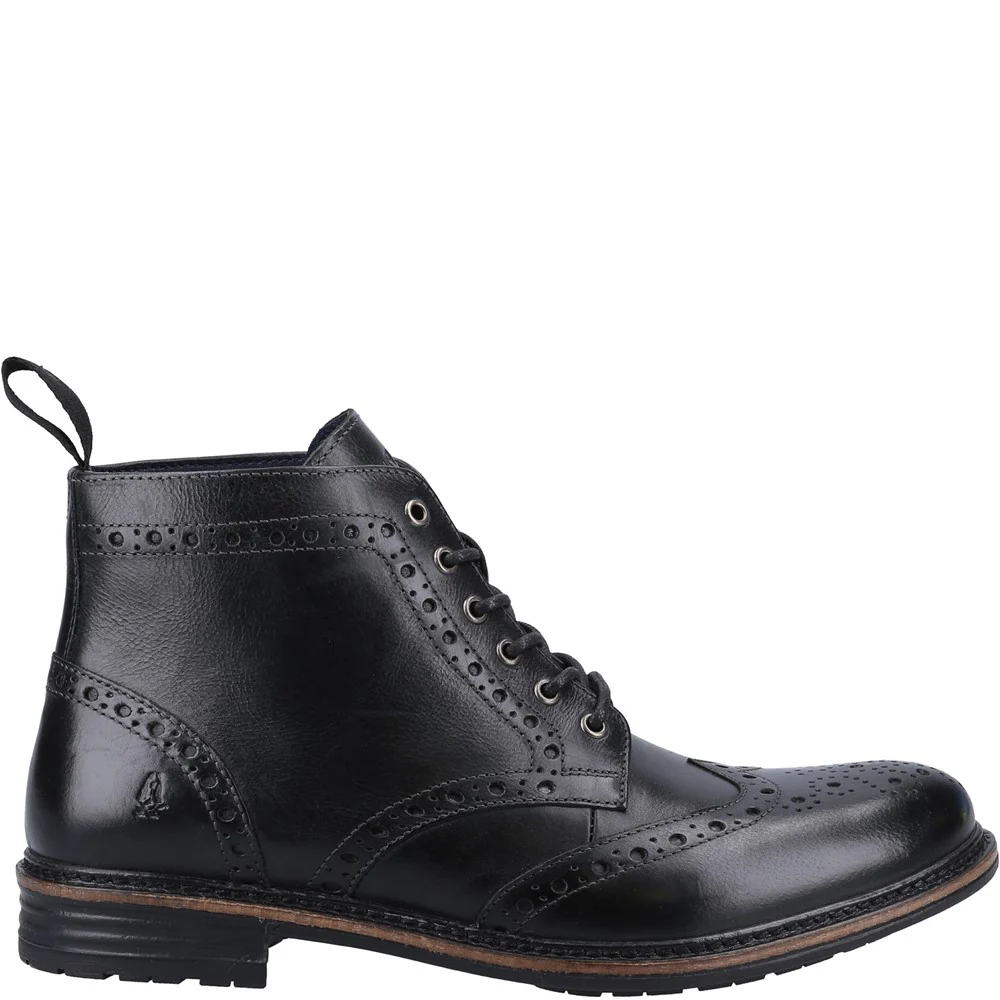 Black Joshua Brogue Boots - Image 4