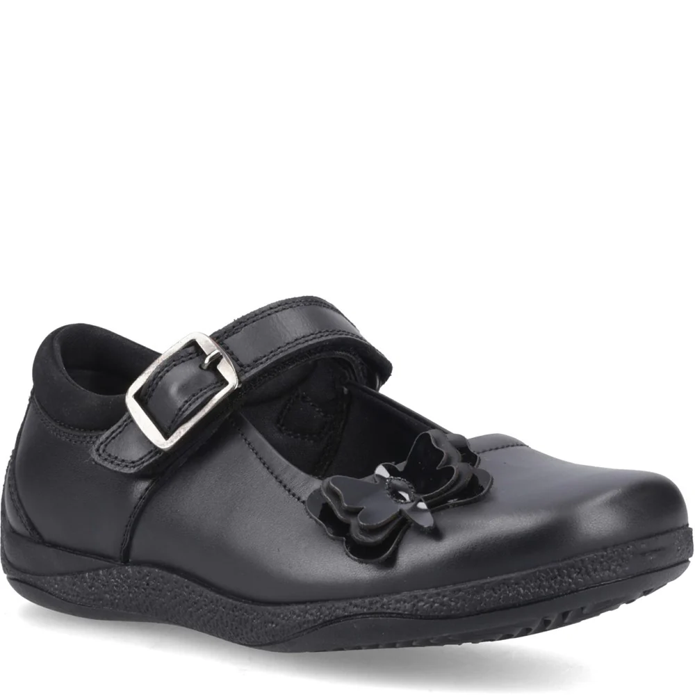 Black Julie Junior School Shoes