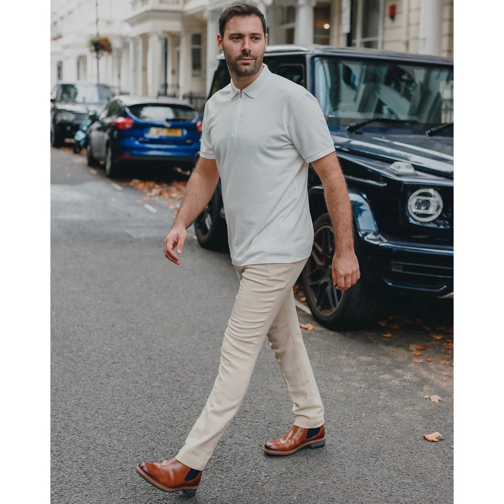 Tan Justin Chelsea Boots - Image 2