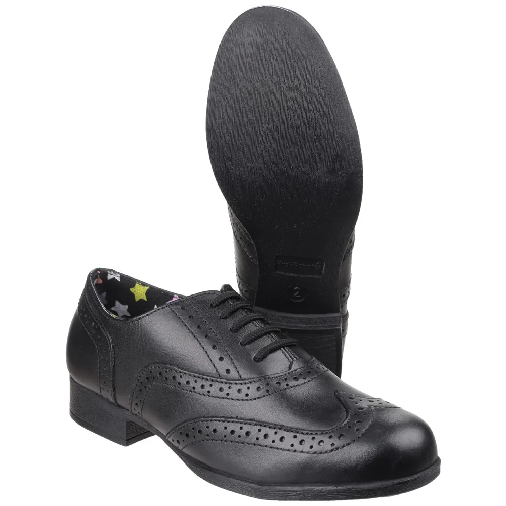 Black Kada Junior School Shoes - Image 3