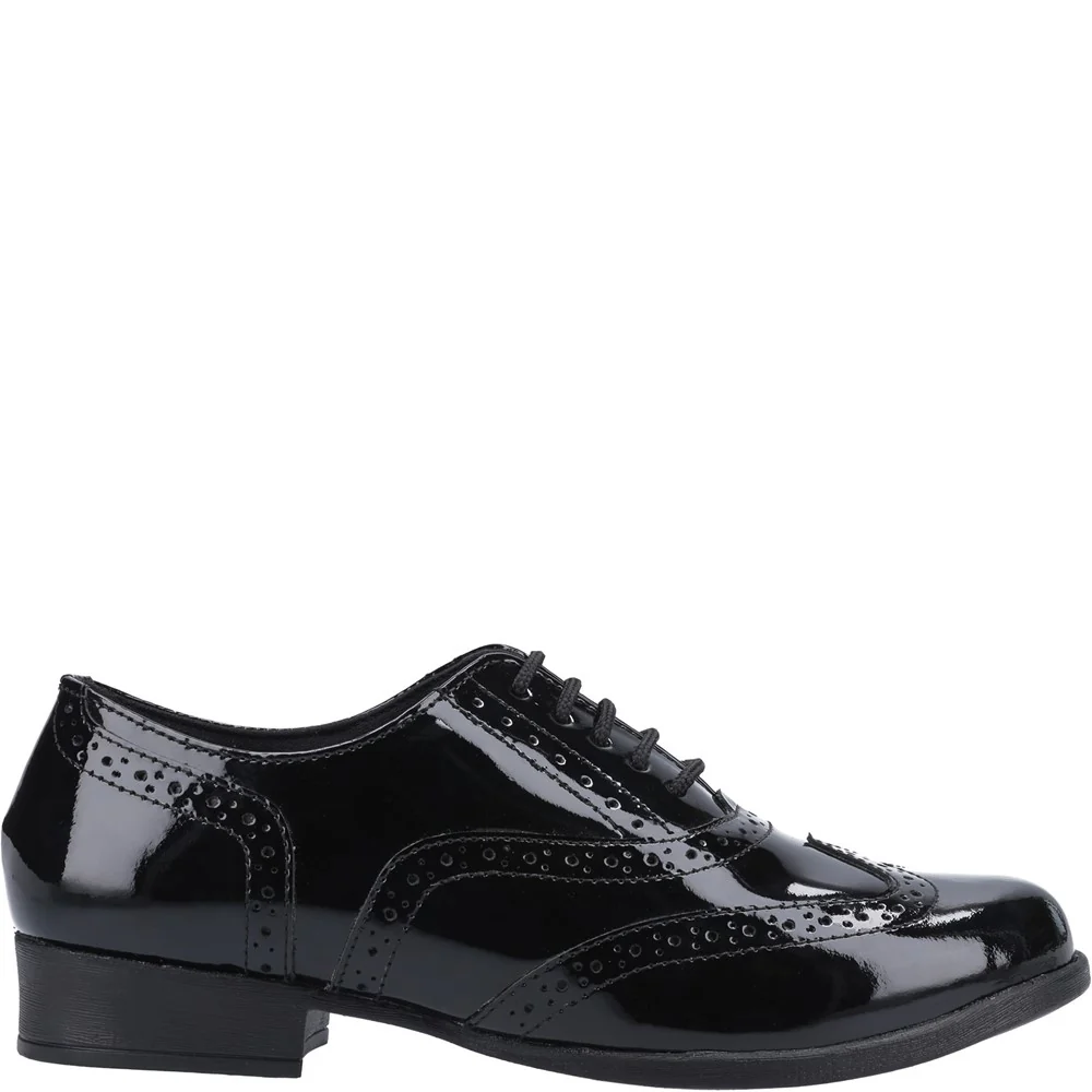 Black Kada Patent Senior School Shoes - Image 4
