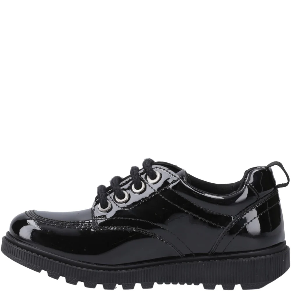 Black Keeley Patent Junior School Shoes - Image 4