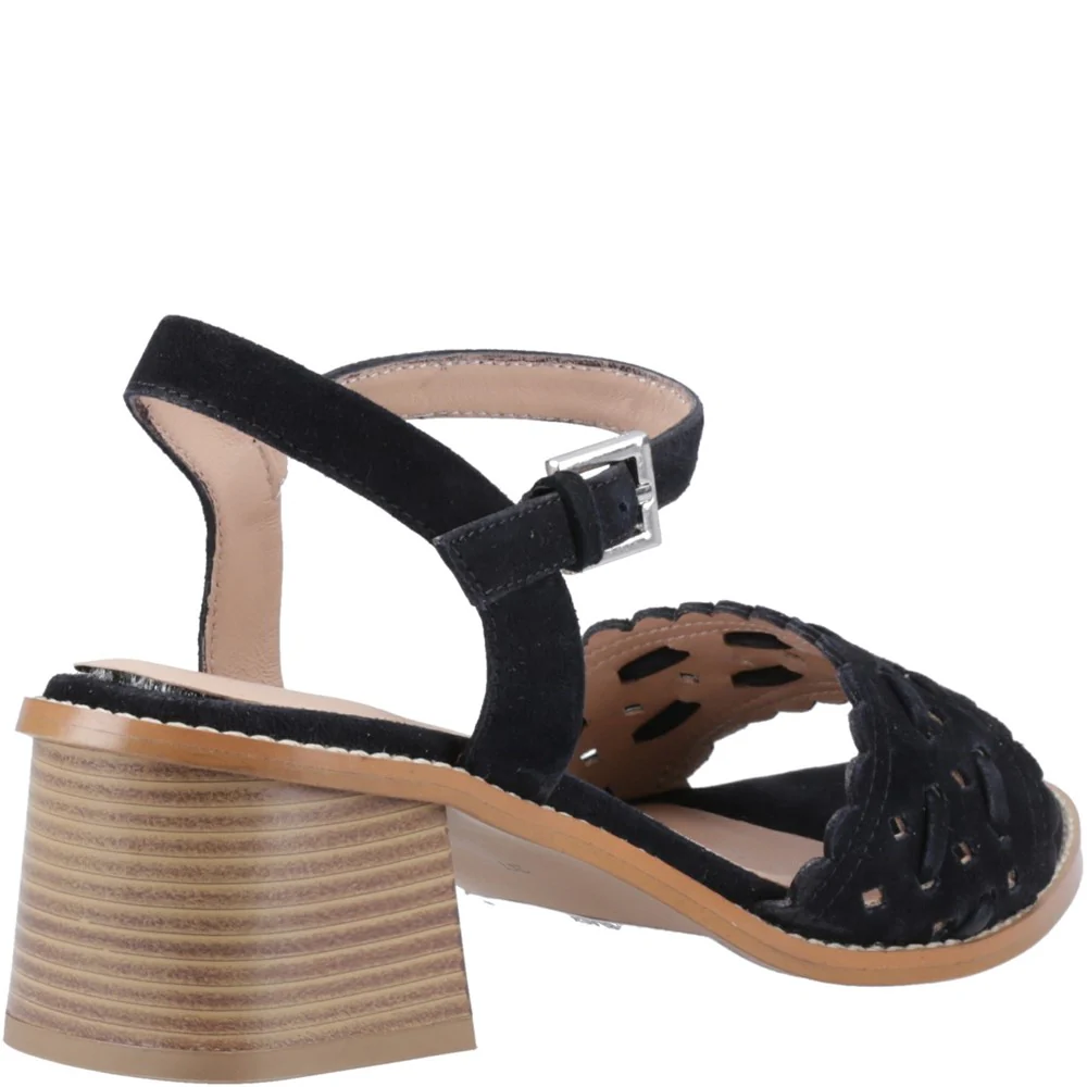 Black Lacie Heeled Sandals - Image 2