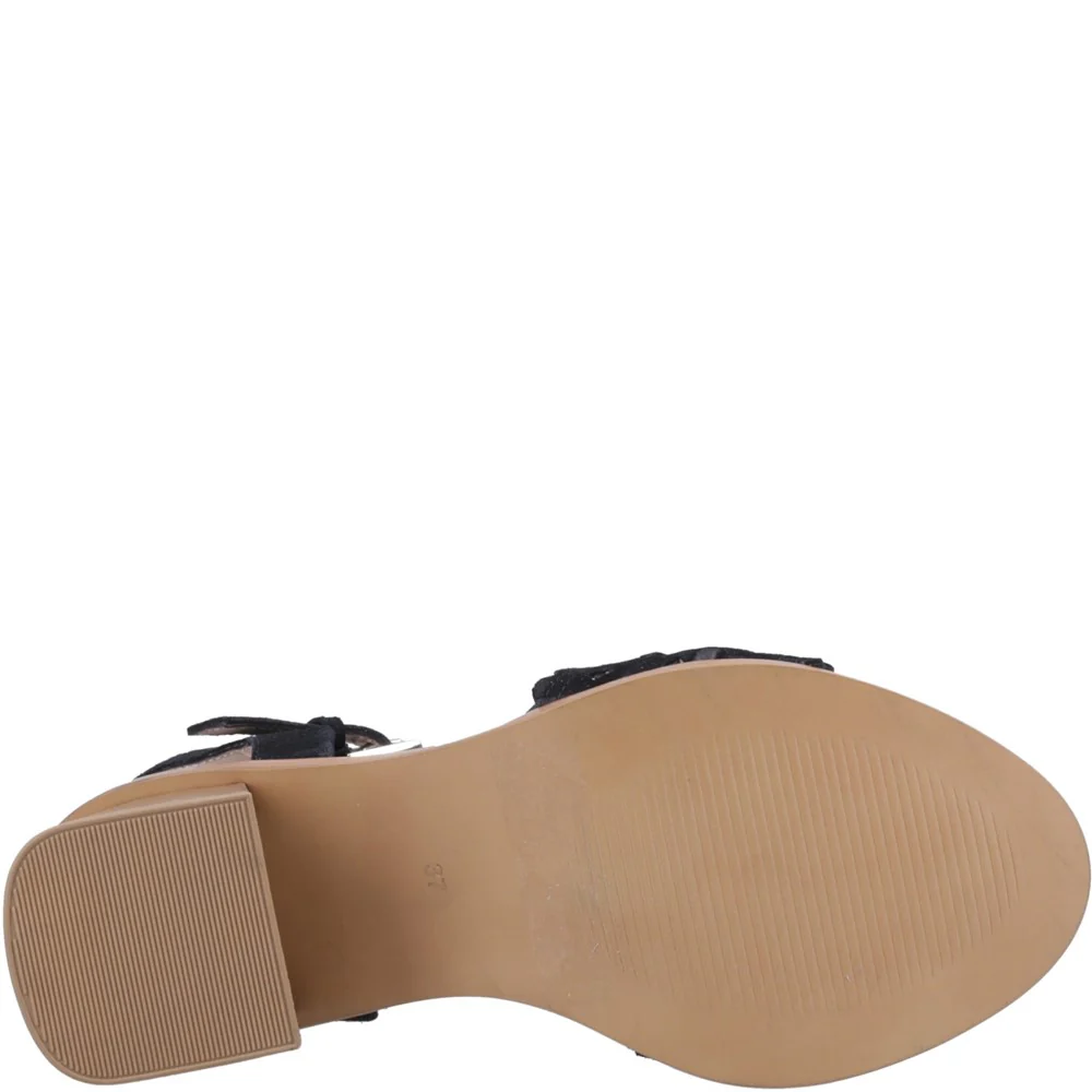 Black Lacie Heeled Sandals - Image 3