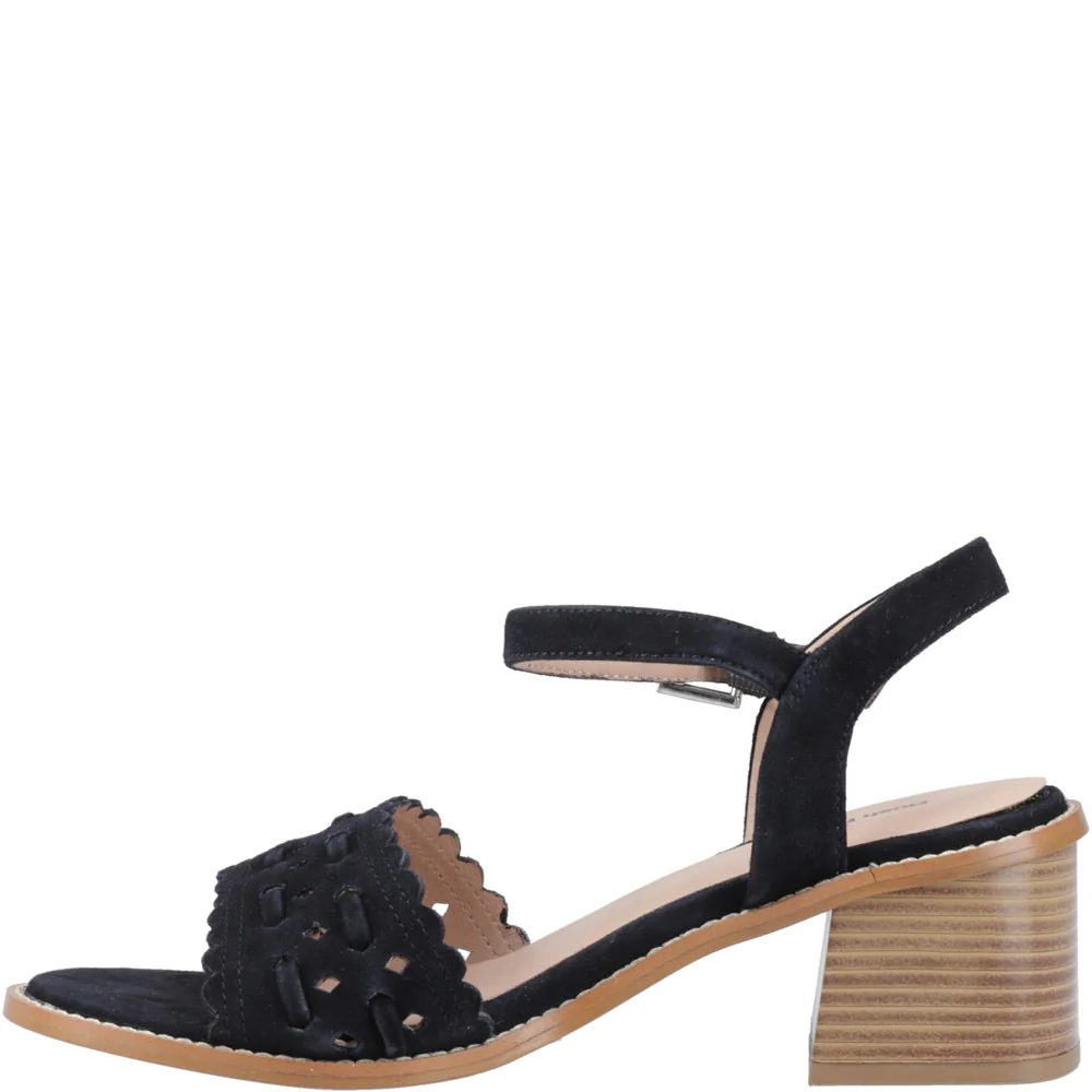 Black Lacie Heeled Sandals - Image 4