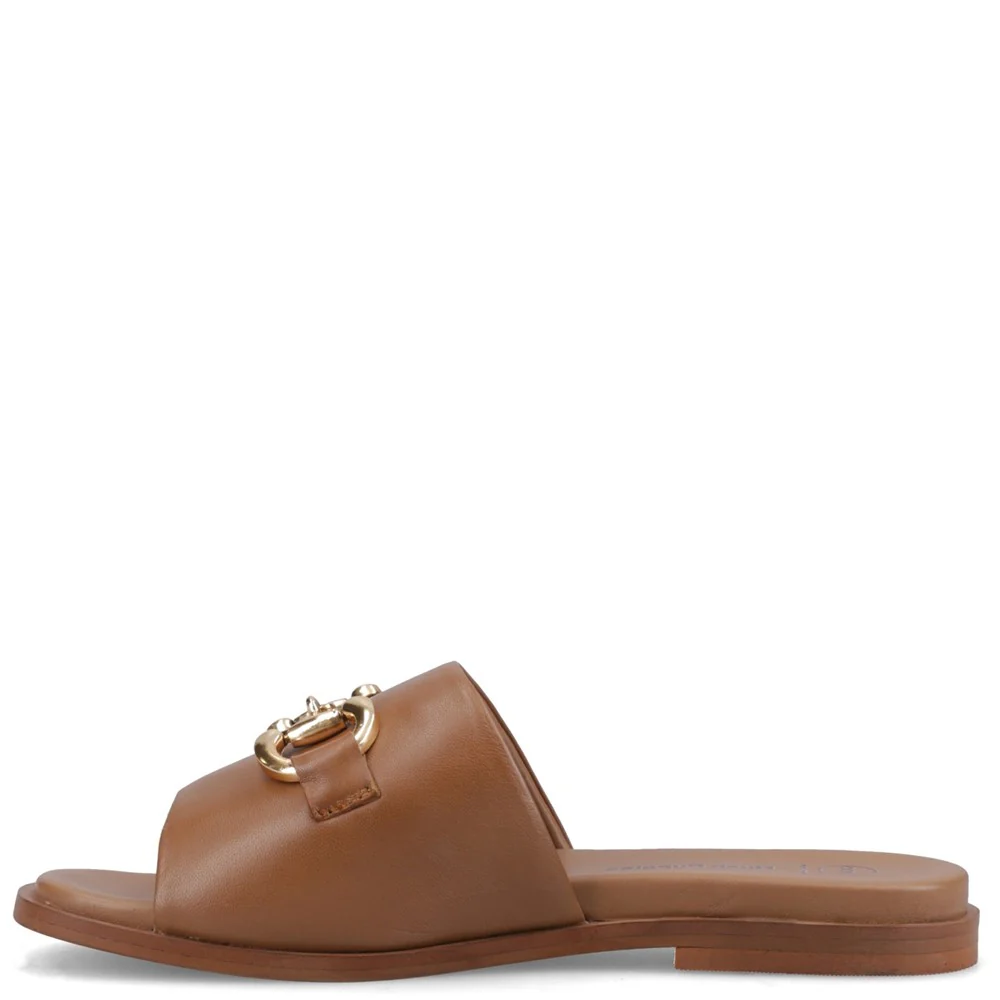 Tan Lana Snaffle Mules - Image 4