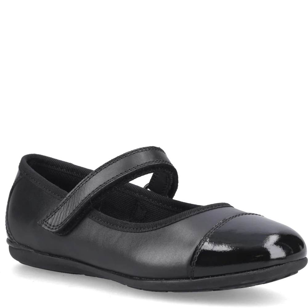 Black Lottie Ballerina Senior School Shoes