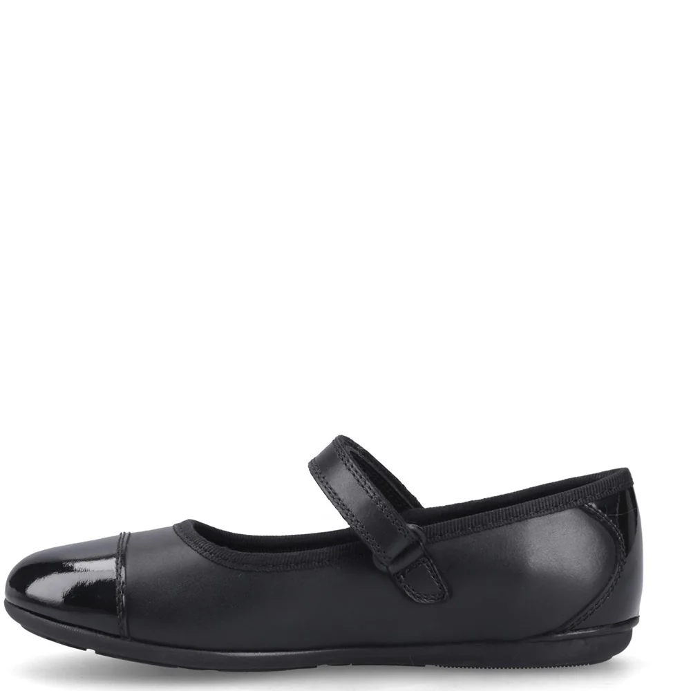 Black Lottie Ballerina Senior School Shoes - Image 4