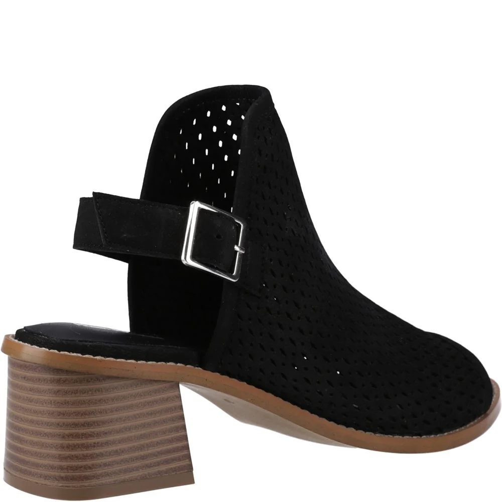 Black Louise Heeled Sandals - Image 2