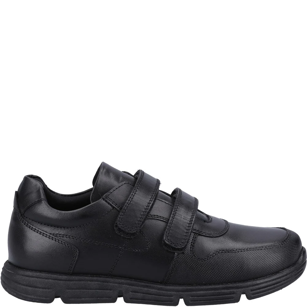 Black Lucas Senior School Shoes - Image 4