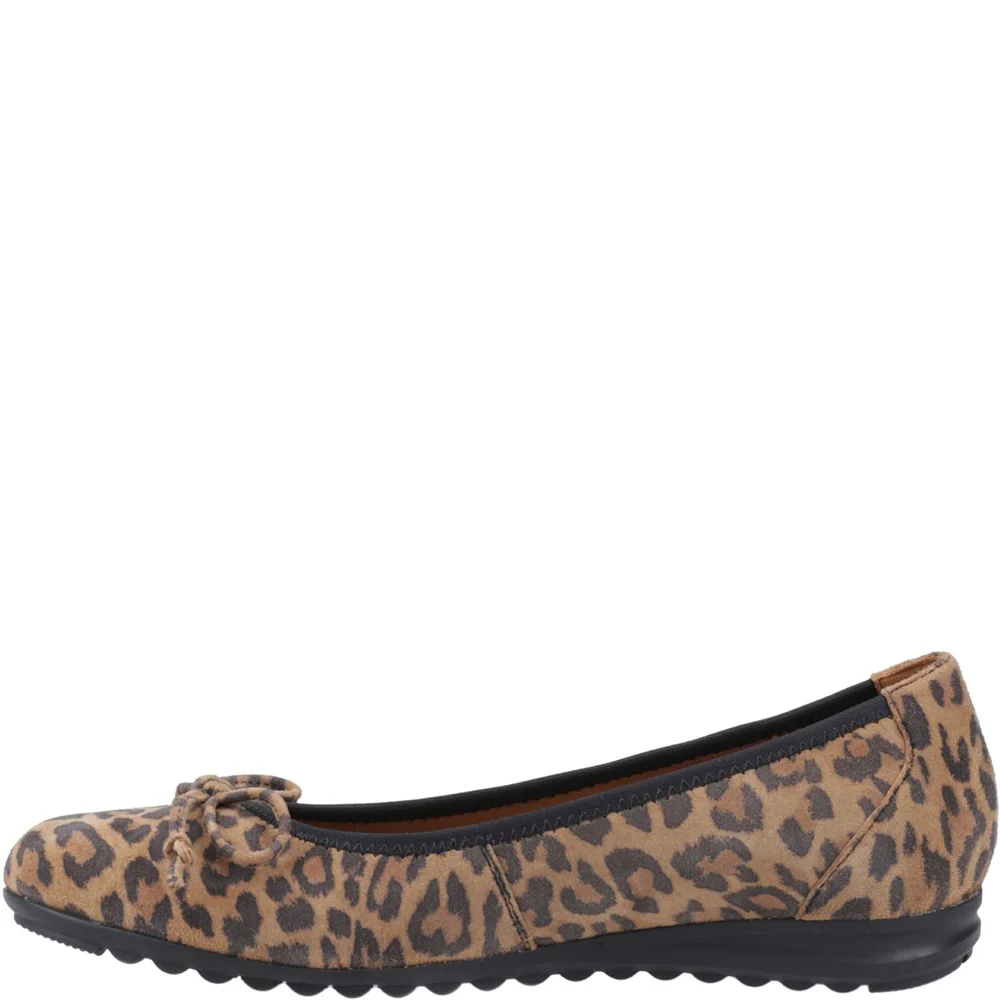 Leopard Lucille Bow Ballerinas - Image 4